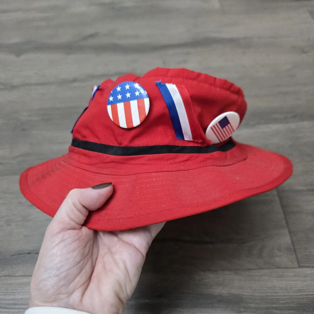 1989 Laidback Genuine All American Fishing Hat Buttons Large Unisex